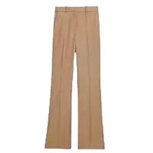 Theory Demitria High-Waist Sleek Flannel 2 Slack Pant Trouser in Palamin…